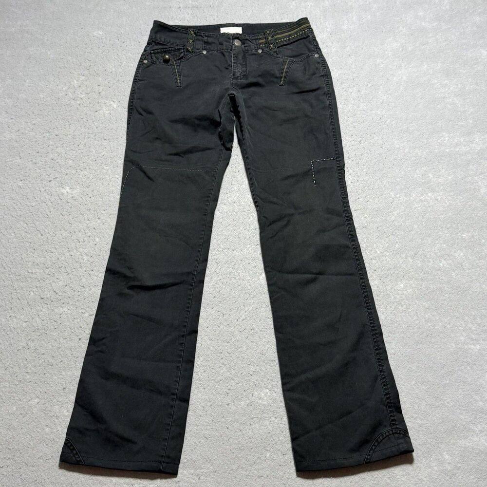 Vintage Y2K Diesel Bootcut Jeans Women’s Size 26 Black Distressed Pockets